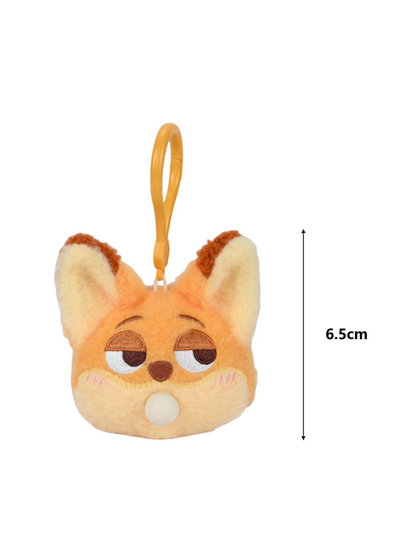 6.5 Cute Plush Key Pendant, Bag Pendant, Suitable For Children'S Toy Gifts (Bubble Gum Fox) - Image 2